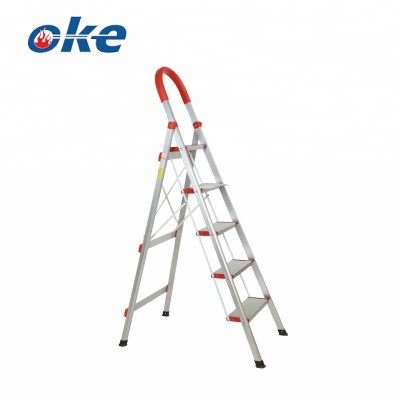 Okefire Portable Five Step Aluminum Household Ladder