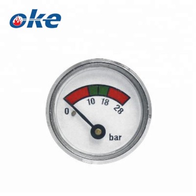 Okefire Miniature Fire Extinguisher Bourdon Tube Pressure Gauge