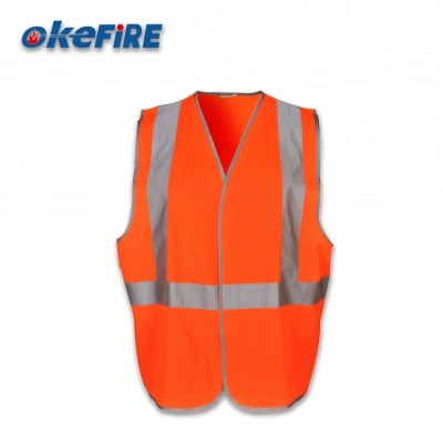 Okefire Cheap Reflective Safety Vest With 3M High Visibility Tape