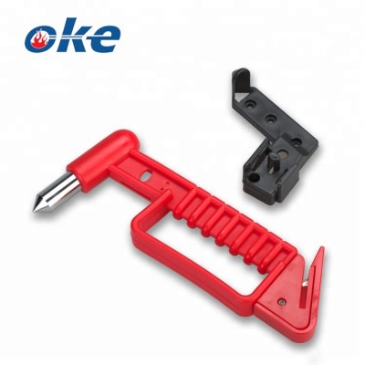 Okefire Car Emergency Escape Hammer Seatbelt Cutter With Bracket For Train