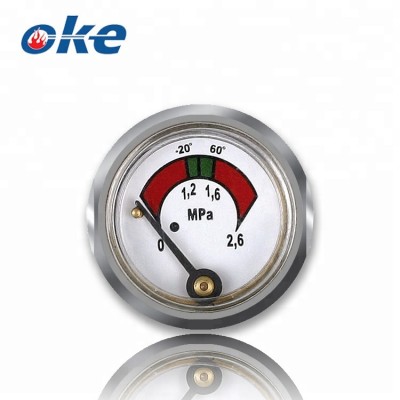 Okefire Brass Diaphragm Fire Extinguisher Pressure Gauge