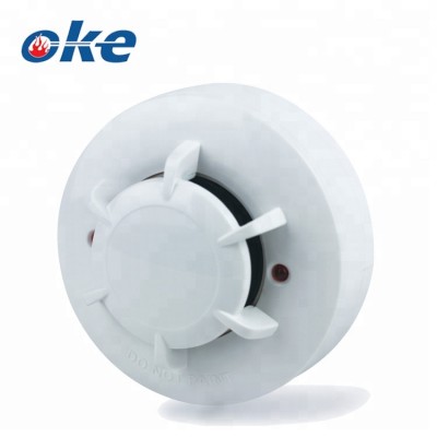 Hot Sale 2 Wired Network Sensor Smoke Detector Alarm Siren Meet CE EN54-7